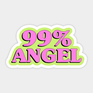 99% Angel (hot pink) Sticker